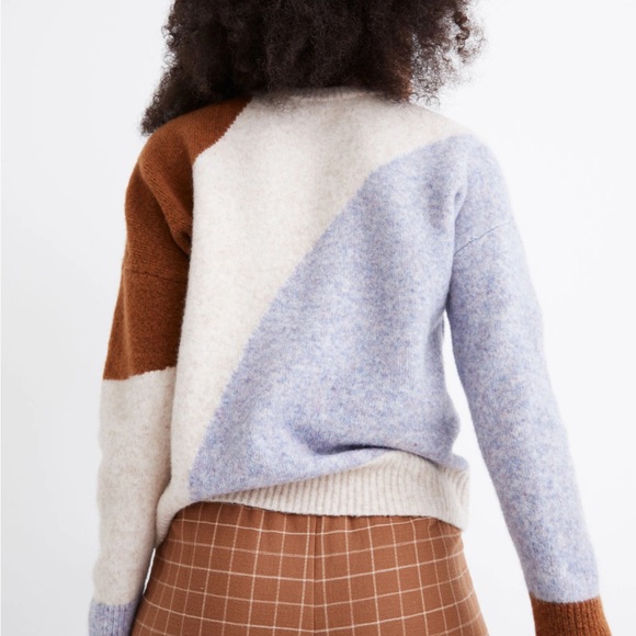 Madewell Cedarbrook Pullover Sweater in Colorblock - Picture 2 of 8